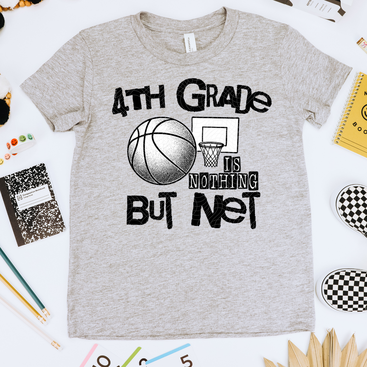 NOTHING BUT NET BLK, FOURTH GRADE - DTF TRANSFER