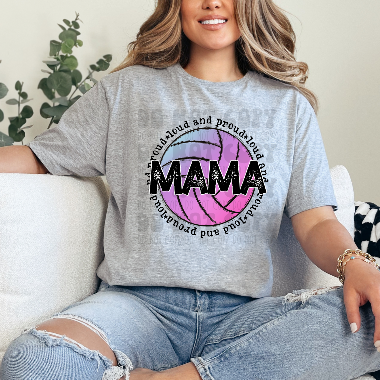 VOLLEYBALL MAMA - DTF TRANSFER