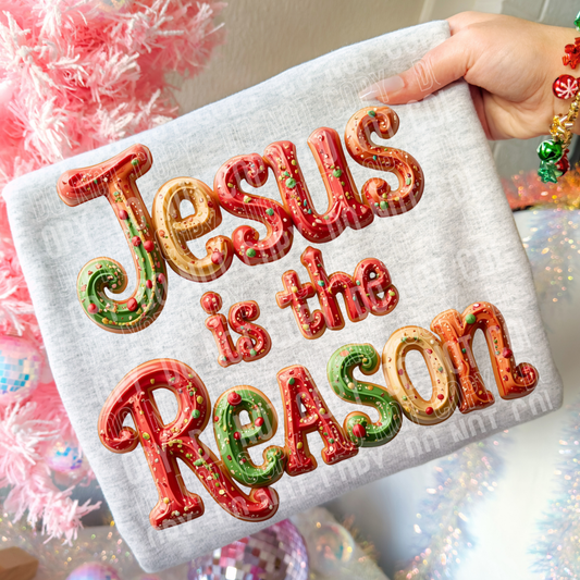 CHRISTMAS COOKIE JESUS IS THE REASON - DTF TRANSFER