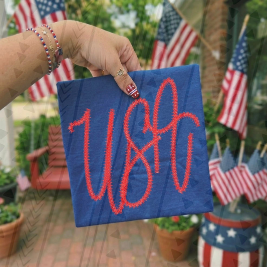 USA RED STICH - DTF TRANSFER