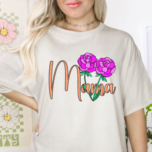 MAMA NOVEMBER FLOWER - DTF TRANSFER