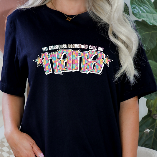 NANA GREATEST BLESSINGS WHT OUTLINE - DTF TRANSFER