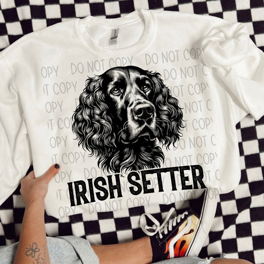 IRISH SETTER DOG - DTF TRANSFER