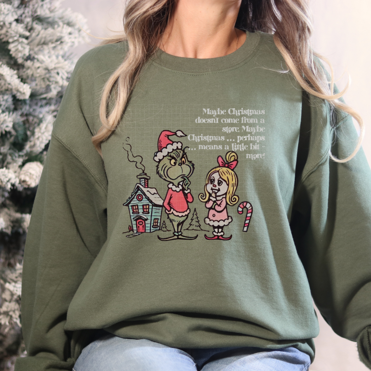 MAYBE CHRISTMAS WHT - DTF TRANSFER