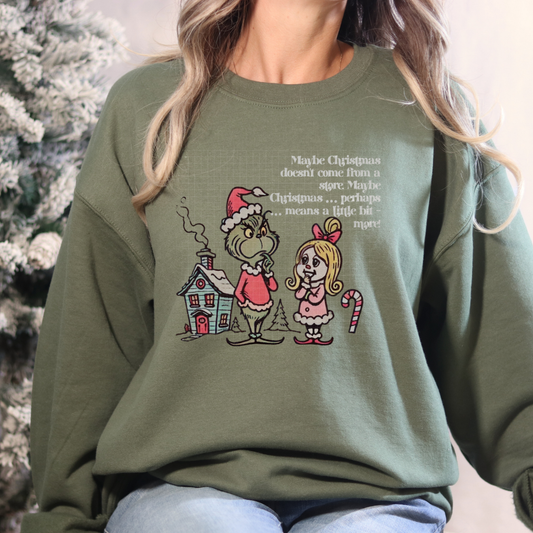 MAYBE CHRISTMAS WHT - DTF TRANSFER