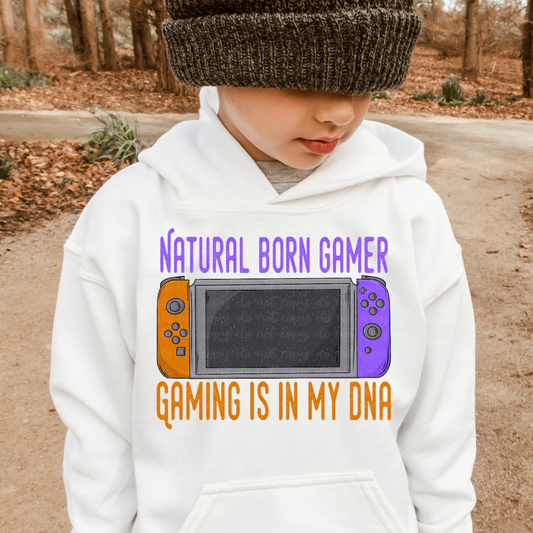 GAMER ORANGE/PURPLE - DTF TRANSFER
