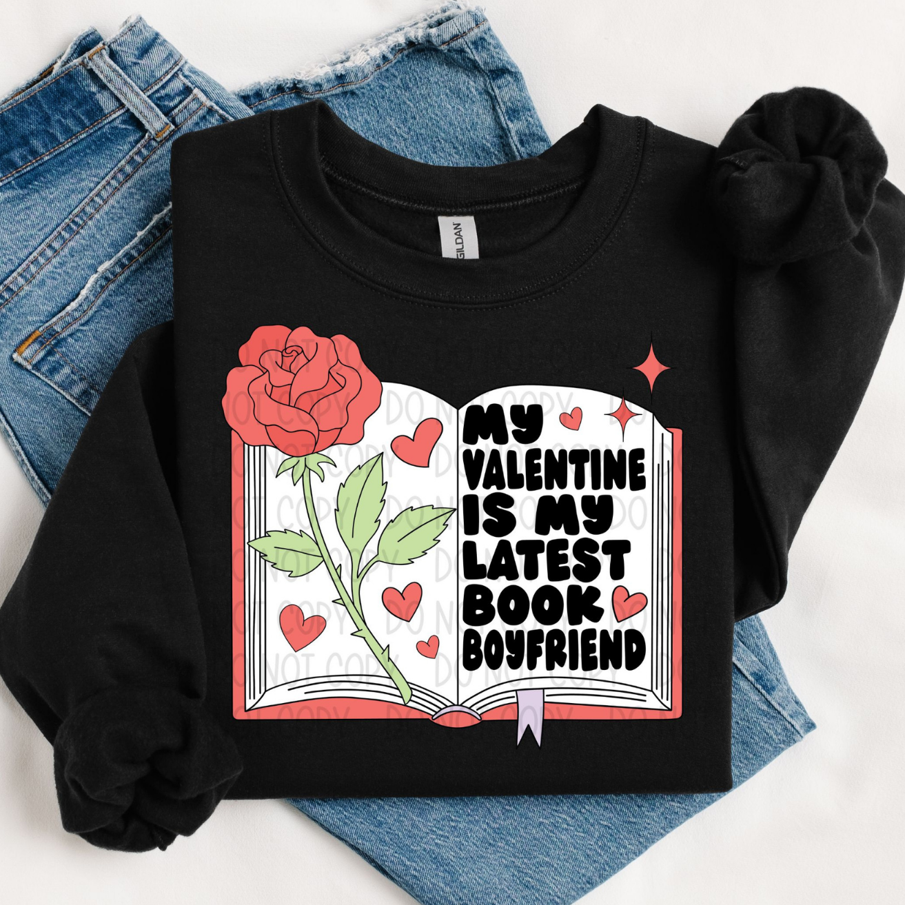 VALENTINE LATEST BOOK BOYFRIEND - DTF TRANSFER