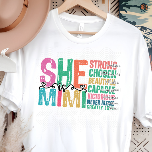 SHE IS MIMI - DTF TRANSFER