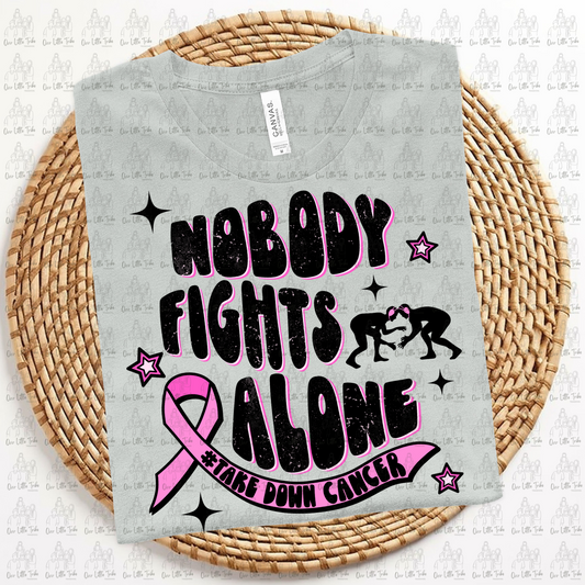 NOBODY FIGHTS ALONE WRESTLING - DTF TRANSFER