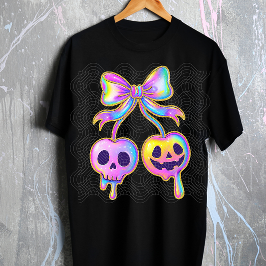 IRIDESCENT PUMPKIN CHERRIES - DTF TRANSFER