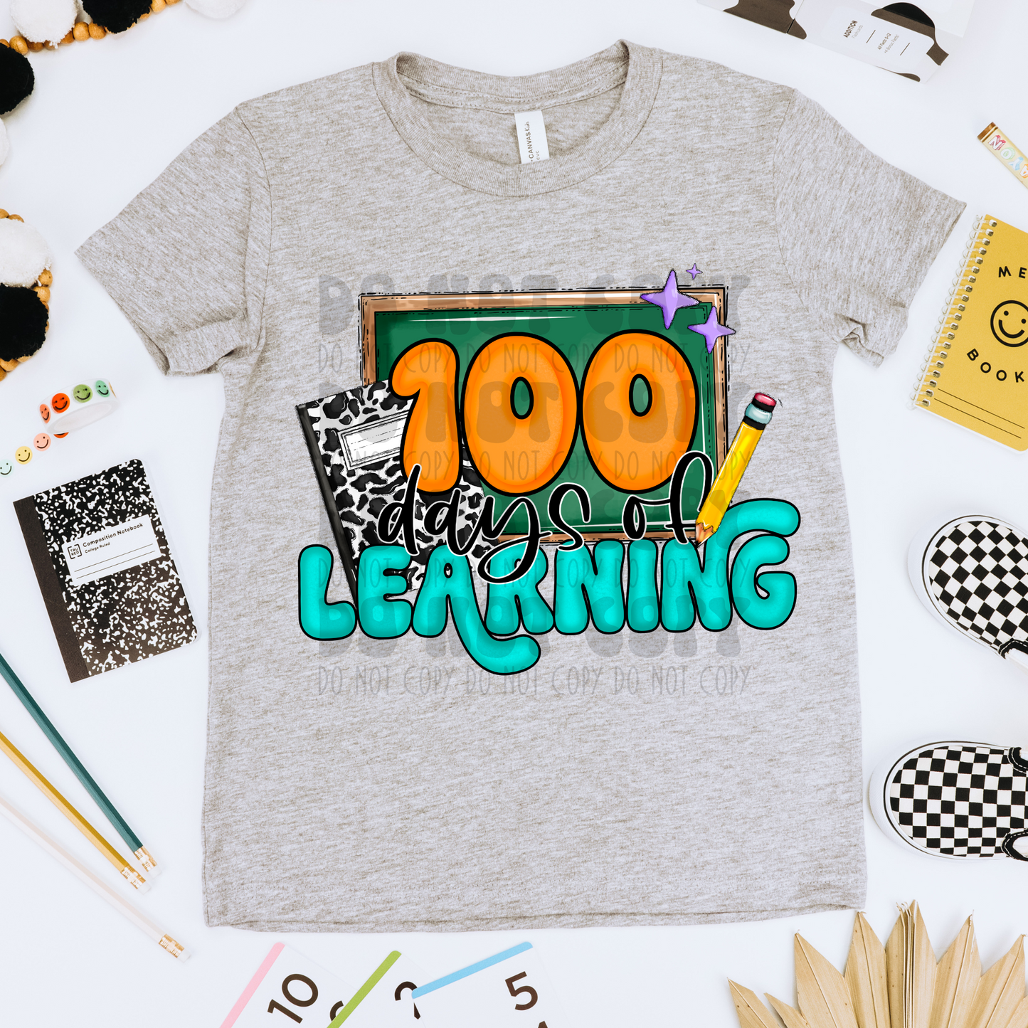 100 DAYS OF LEARNING PURPLE - DTF TRANSFER