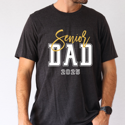 SENIOR DAD 2025 WHT - DTF TRANSFER