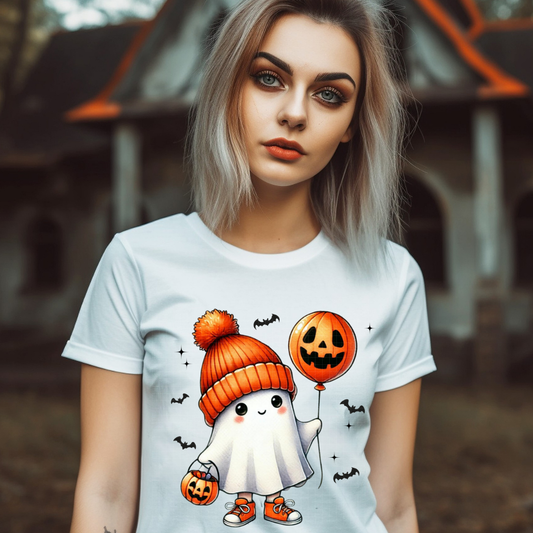 GHOST WITH BALLOON - DTF TRANSFER