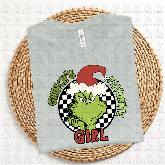 GREEN GUY FAV GIRL - RED - DTF TRANSFER