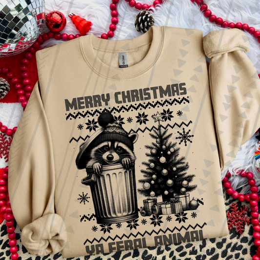 CHRISTMAS YA FERAL ANIMAL - DTF TRANSFER