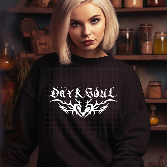 DARK SOUL WHT - DTF TRANSFER