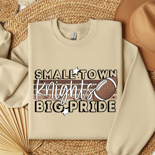 NEUTRALS SMALL TOWN BIG PRIDE - KNIGHTS - DTF TRANSFER