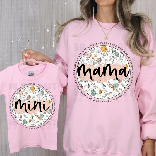 MINI FLORAL CIRCLE - DTF TRANSFER
