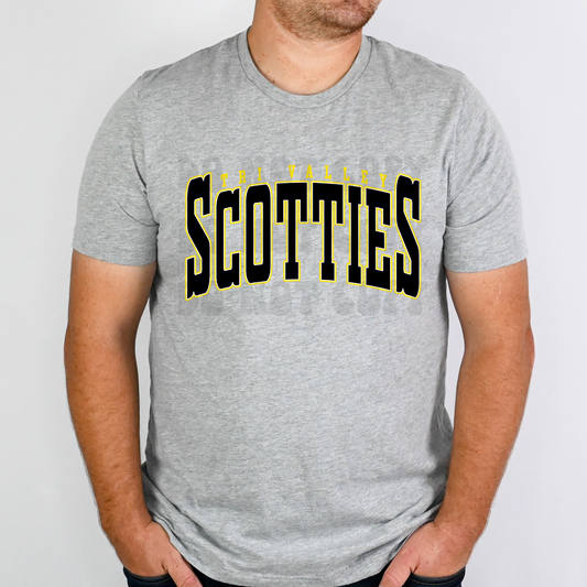 SCOTTIES VARSITY ARCHED NO DISTRESS - DTF TRANSFER