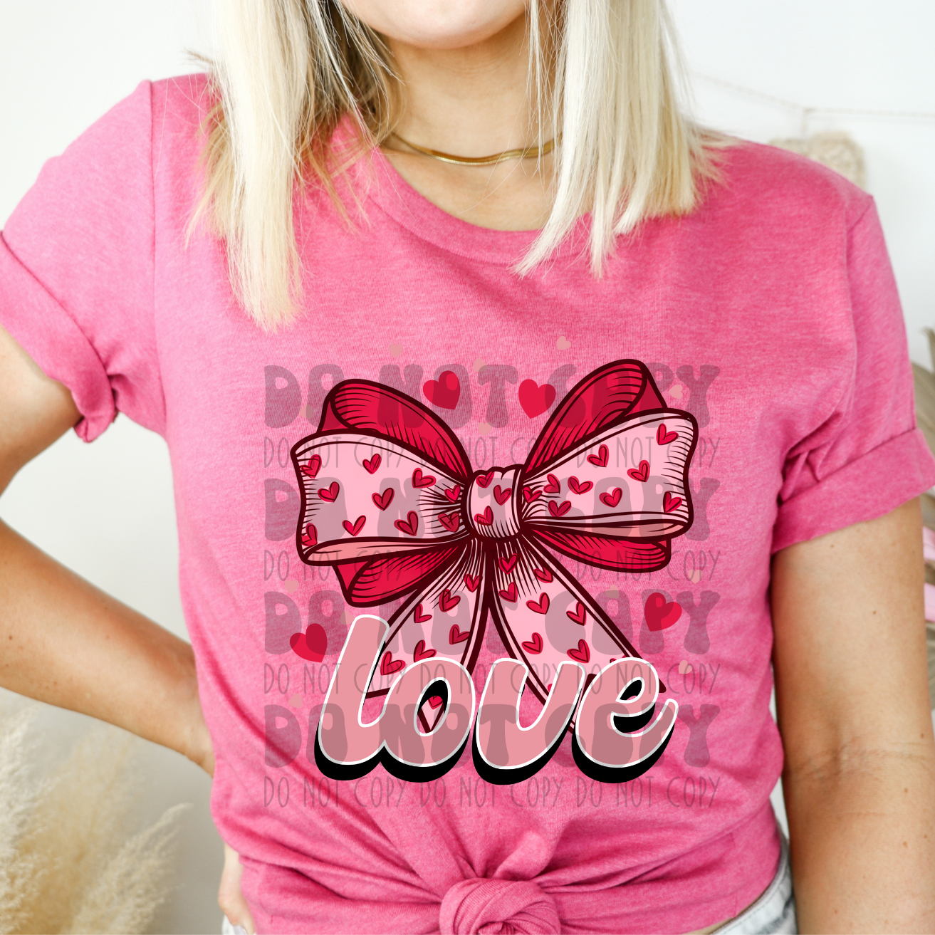 LOVE BOW - DTF TRANSFER