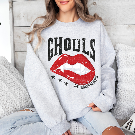 GHOULS JUST WANNA HAVE FUN BLK - DTF TRANSFER