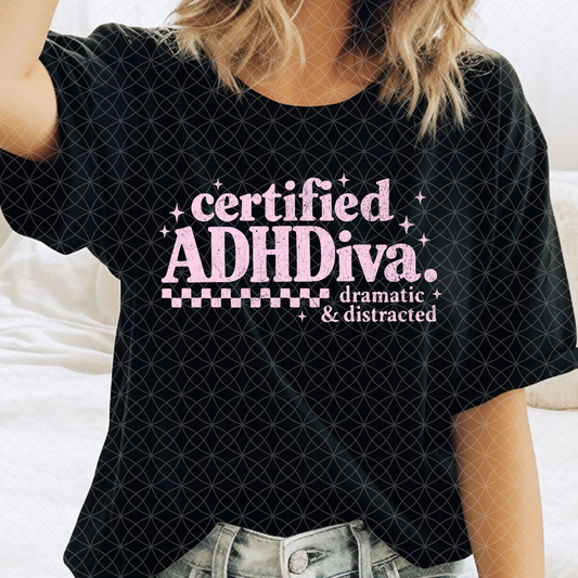ADHDIVA PINK - DTF TRANSFER