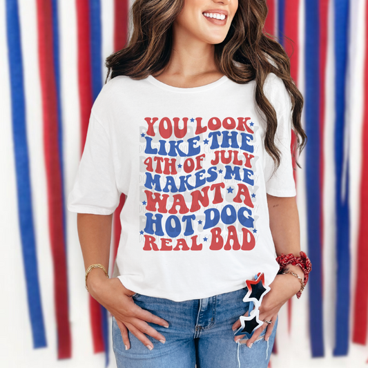 WANT A HOT DOG REAL BAD - DTF TRANSFER
