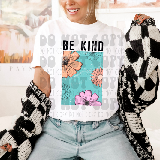 BE KIND - BLACK - DTF TRANSFER