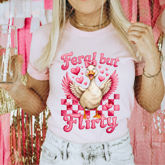 FERAL BUT FLIRTY - DTF TRANSFER