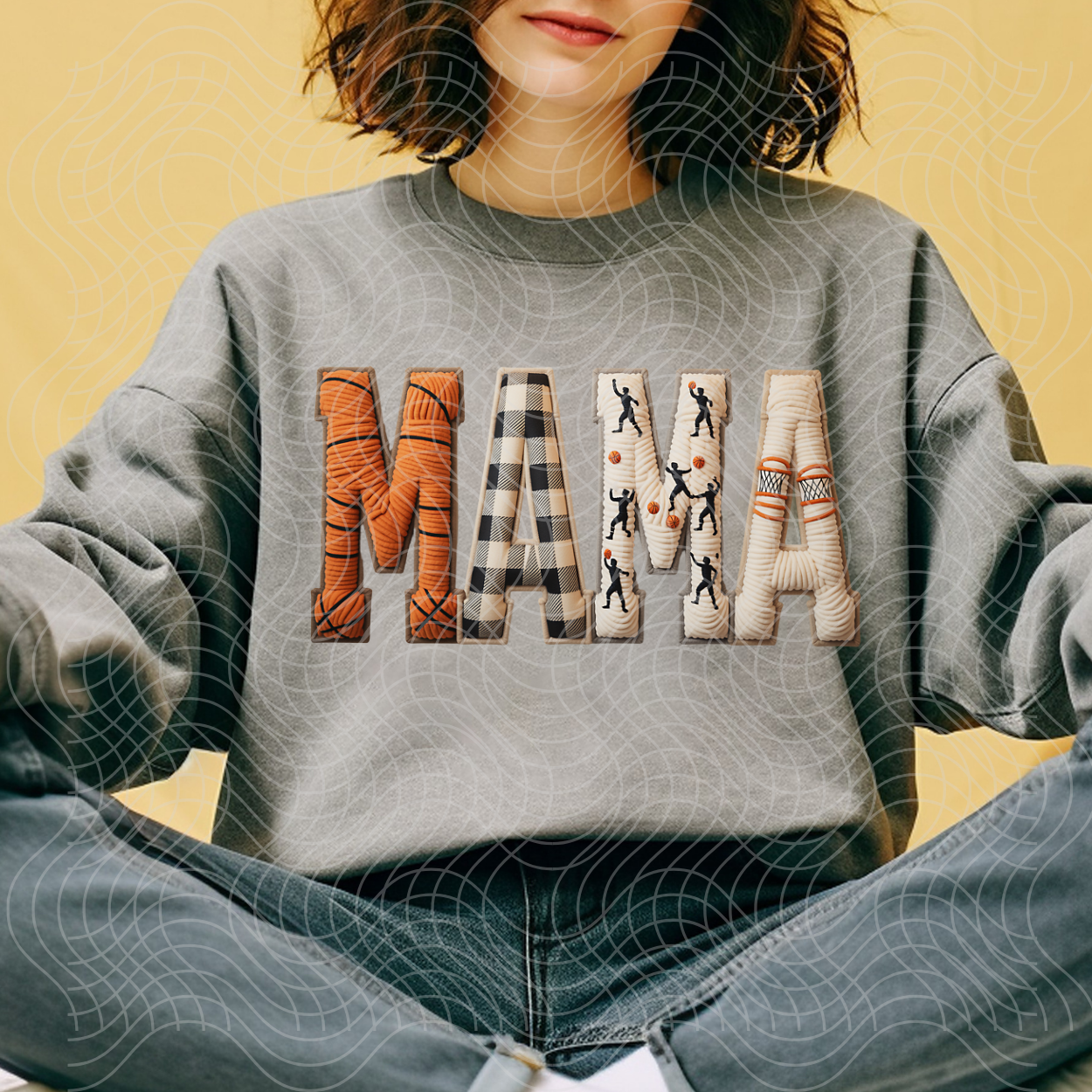 BASKETBALL MAMA YARN - DTF TRANSFER