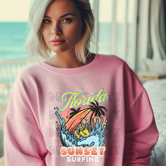 SUNSET SURFING - DTF TRANSFER