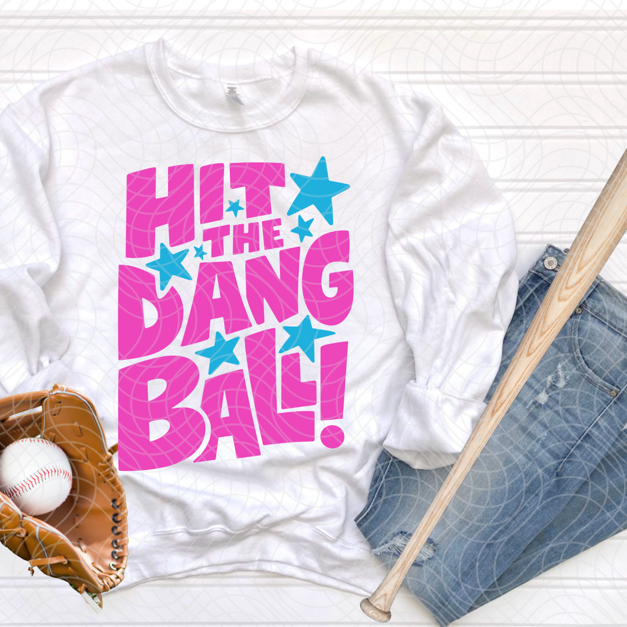 HIT THE DANG BALL PINK- DTF TRANSFER
