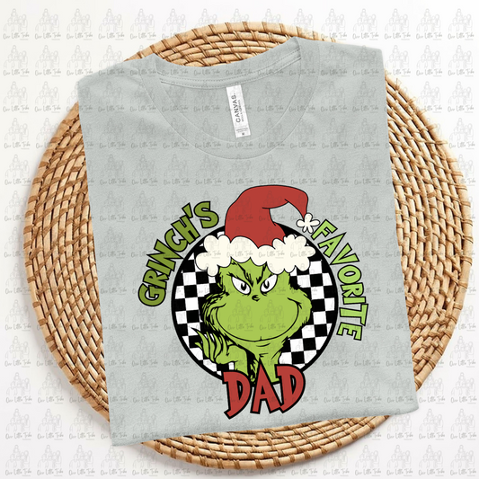 GREEN GUY FAV DAD - RED - DTF TRANSFER