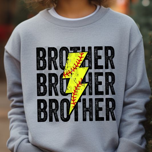 SOFTBALL BROTHER STACKED - DTF TRANSFER