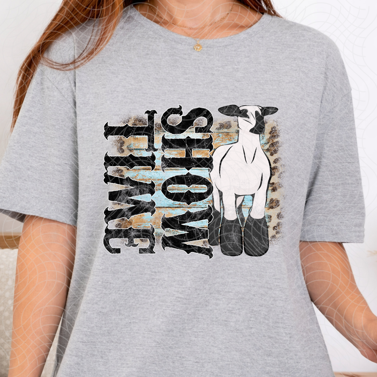 SHOW TIME LAMB DISTRESSED - DTF TRANSFER