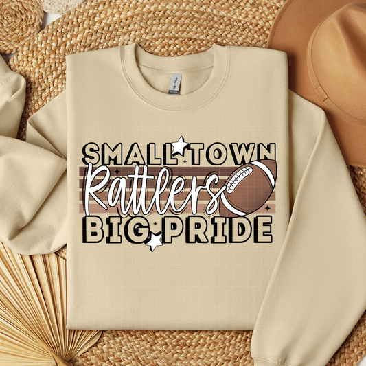 NEUTRALS SMALL TOWN BIG PRIDE - RATTLERS - DTF TRANSFER