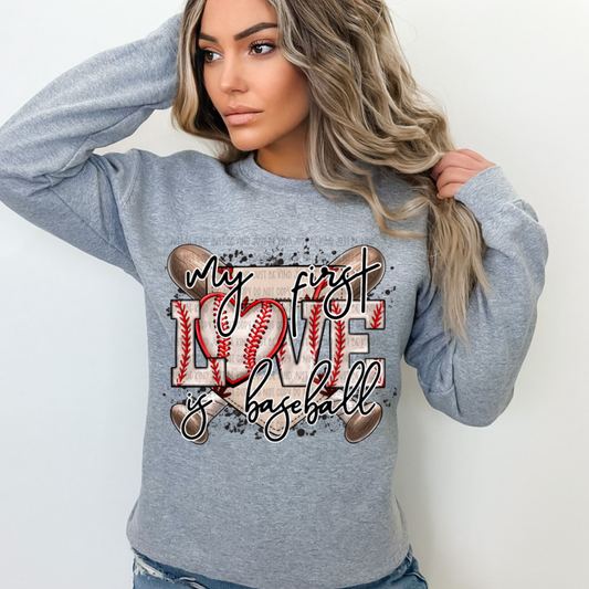 MY FIRST LOVE IS BASEBALL - DTF TRANSFER