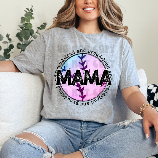SOFTBALL MAMA - DTF TRANSFER