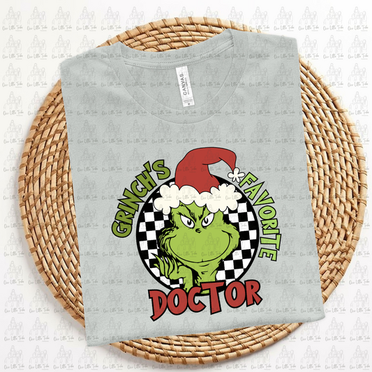 GREEN GUY FAV DOCTOR - RED - DTF TRANSFER