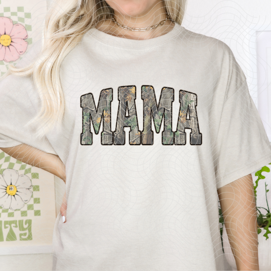 MAMA BLK OUTLINE NO DISTRESS - DTF TRANSFER