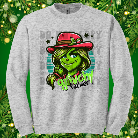 GREEN GUY GIRL FARMER - DTF TRANSFER