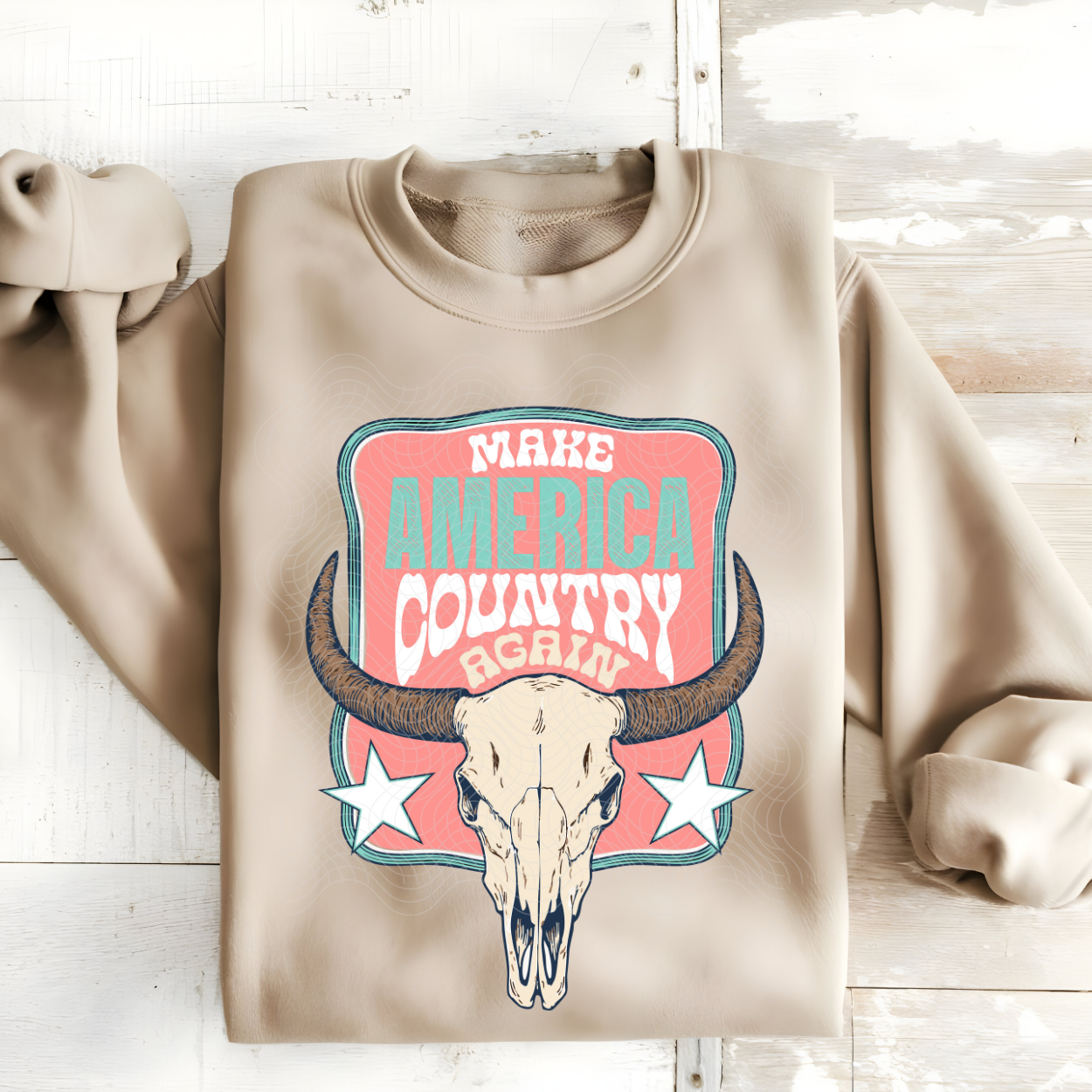 COUNTRY AGAIN TEAL NO DISTRESS - DTF TRANSFER