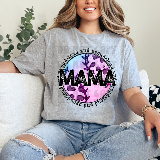 SOFTBALL LEOPARD MAMA - DTF TRANSFER