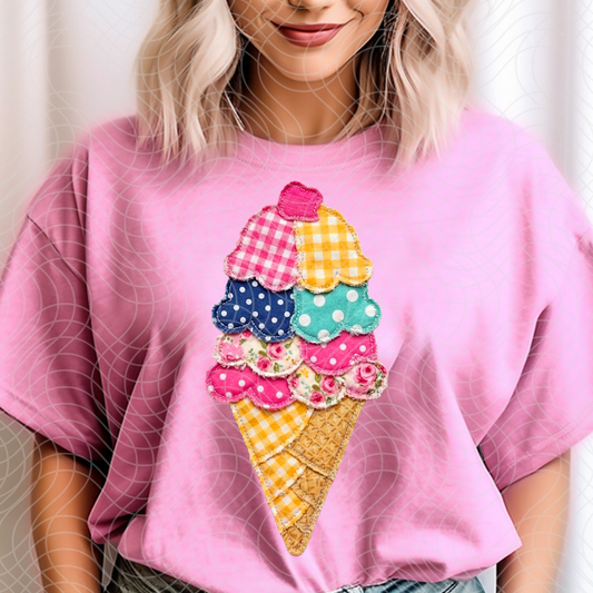 ICE CREAM CONE - DTF TRANSFER