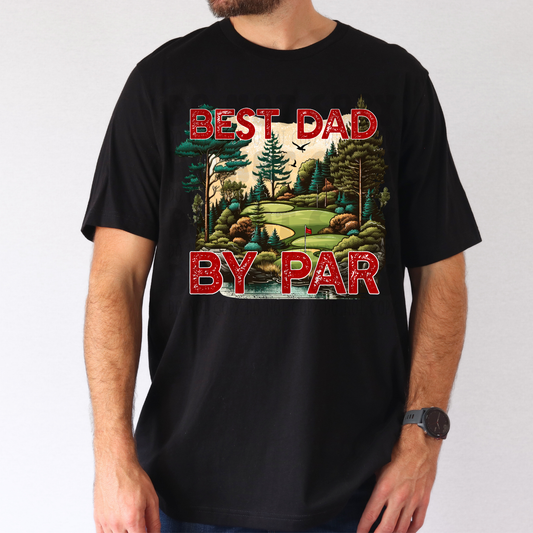 BEST DAD BY PAR - DTF TRANSFER