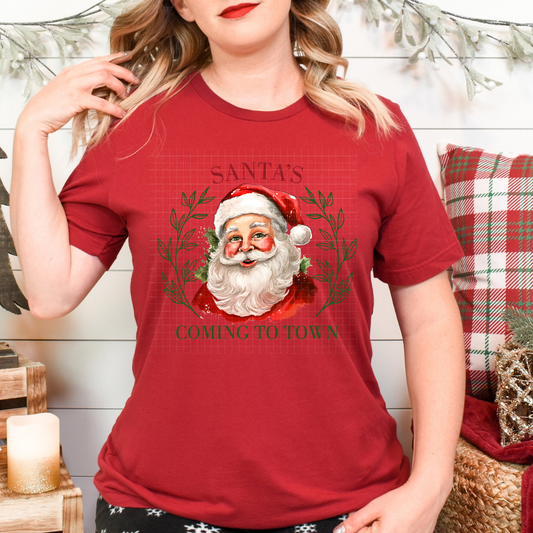 SANTA'S COMING TO TOWN - DTF TRANSFER