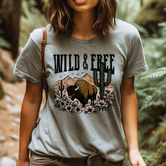 WILD & FREE - DTF TRANSFER