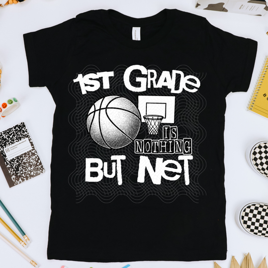 NOTHING BUT NET WHT, FIRST GRADE - DTF TRANSFER