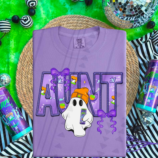 AUNT PURPLE GHOST DRINK - DTF TRANSFER