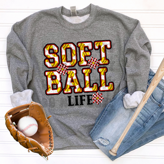 SOFTBALL LIFE - DTF TRANSFER